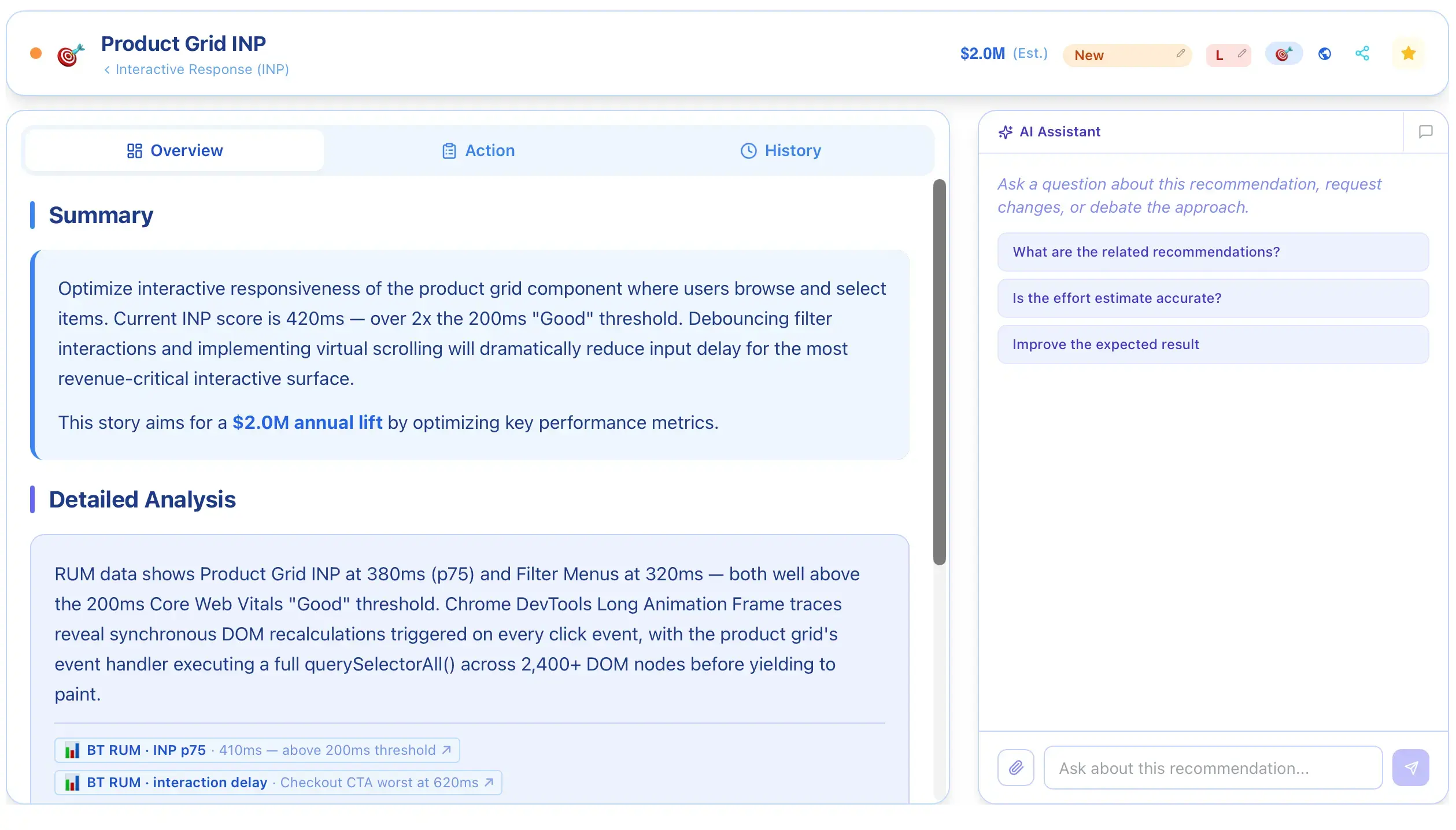 AhaConvert_Recommendation_Screen